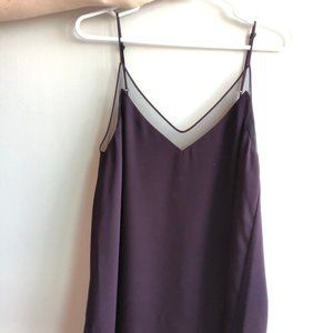 Babaton/Aritzia Purple Silk Camisole - M